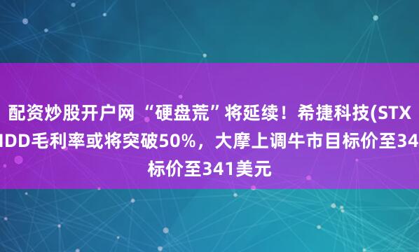 配资炒股开户网 “硬盘荒”将延续!希捷科技(STX.US)HDD毛利率或将突破50%,大摩上调牛市目标价至341美元